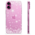 Coque iPhone 16 Plus en TPU - Flocons de Neige