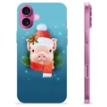 Coque iPhone 16 Plus en TPU - Cochonnet d'Hiver