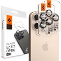 Protecteur d'Objectif iPhone 16 Pro/16 Pro Max Spigen Glas.tR Ez Fit Optik Pro - Titane Desert