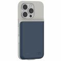 Coque Batterie iPhone 16 Pro - 7000mAh - Bleu Foncé / Grise