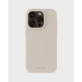 Coque iPhone 16 Pro en Silicone Holdit - Beige clair