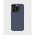 Coque iPhone 16 Pro en Silicone Holdit - Bleu Pacifique