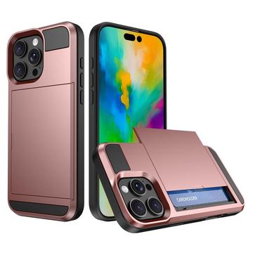 Coque Hybride iPhone 16 Pro Max avec Porte-Carte Coulissant