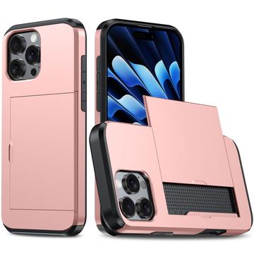 Coque Hybride iPhone 16 Pro Max avec Fente pour Carte Coulissante