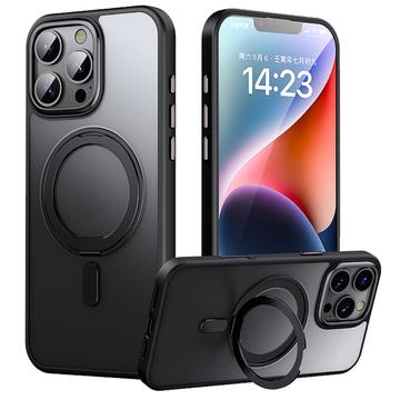 Coque hybride iPhone 16 Pro Max à béquille magnétique - Noire