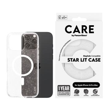 Coque iPhone 16 Pro Max PanzerGlass Care Star Lit - Compatible MagSafe - Blanc