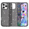 Coque Hybride iPhone 16 Pro Max - Série Stylish Glitter - Noire