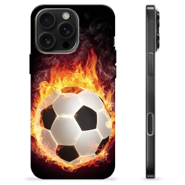 Coque iPhone 16 Pro Max en TPU - Ballon Enflammé