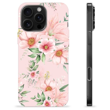 Coque iPhone 16 Pro Max en TPU - Fleurs à L\'aquarelle