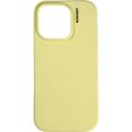 Coque iPhone 16 Pro en Silicone Nudient Base - Jaune pâle