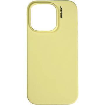 Coque iPhone 16 Pro en Silicone Nudient Base - Jaune pâle