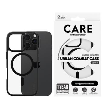 Coque iPhone 16 Pro PanzerGlass Care Urban Combat - Compatible MagSafe - Noire