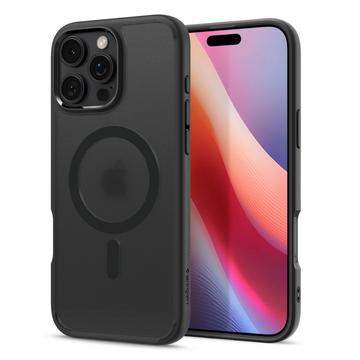 Coque iPhone 16 Pro Spigen Ultra Hybrid Mag - Noir givré