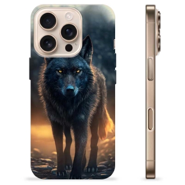 Coque iPhone 16 Pro en TPU - Loup