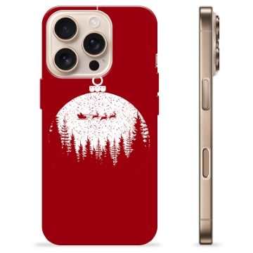 Coque iPhone 16 Pro en TPU - Boule de Noel