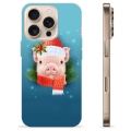 Coque iPhone 16 Pro en TPU - Cochonnet d'Hiver