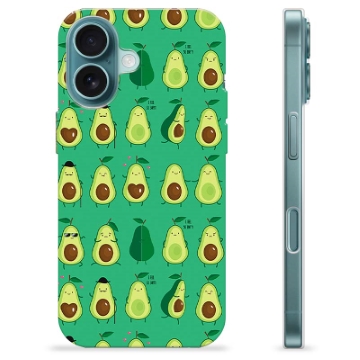 Coque iPhone 16 en TPU - Avocado Pattern