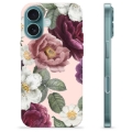 Coque iPhone 16 en TPU - Fleurs Romantiques