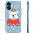 Coque iPhone 16 en TPU - Ours de Noël