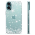 Coque iPhone 16 en TPU - Flocons de Neige