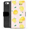 Étui Portefeuille Premium iPhone 5/5S/SE - Motif Citron