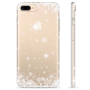 Coque iPhone 7 Plus / iPhone 8 Plus en TPU - Flocons de Neige