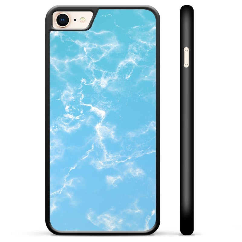 Coque de Protection pour iPhone 7/8/SE (2020)/SE (2022) - Marbre Bleu