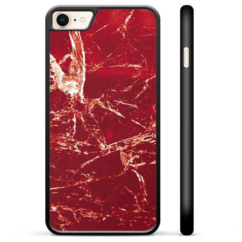 Coque de Protection pour iPhone 7/8/SE (2020)/SE (2022) - Marbre Rouge