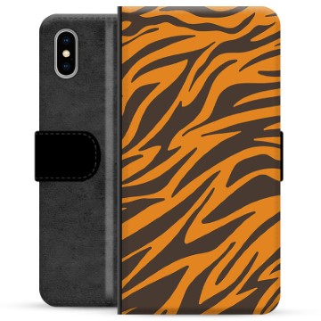 Étui Portefeuille Premium iPhone X / iPhone XS - Tigre