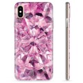 Coque iPhone X / iPhone XS en TPU - Cristal Rose