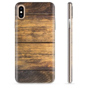 Coque iPhone XS Max en TPU - Bois