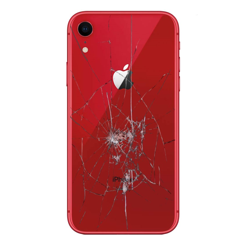 Réparation Cache Batterie pour iPhone XR - Verre Seulement - Rouge