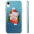 Coque iPhone XR en TPU - Cochonnet d'Hiver