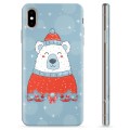 Coque iPhone XS Max en TPU - Ours de Noël