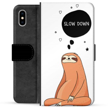 Étui Portefeuille Premium iPhone X / iPhone XS - Slow Down