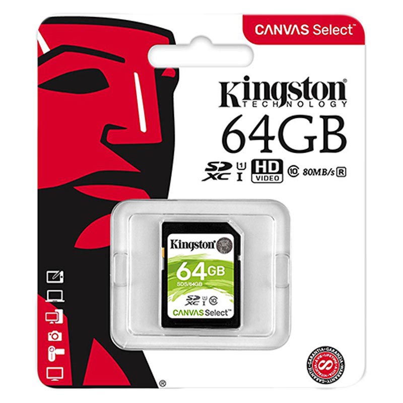 Карта памяти kingston sdxc 128gb canvas go plus uhs i u3 v30 90 170mb s