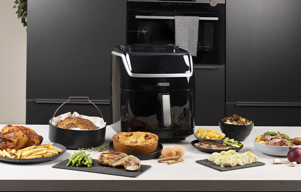 Princess 182080 Friteuse à vapeur - 1700W, 6.5l - Noir